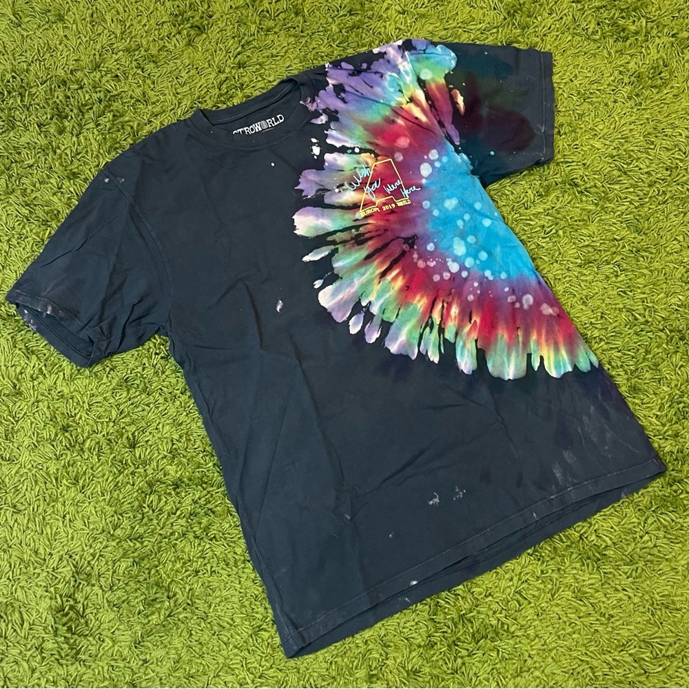 Travis Scott Astroworld Tie Dye Tee Size Large Brand New